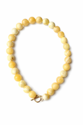 Yellow Honey Jade Necklace – Warm & Radiant
