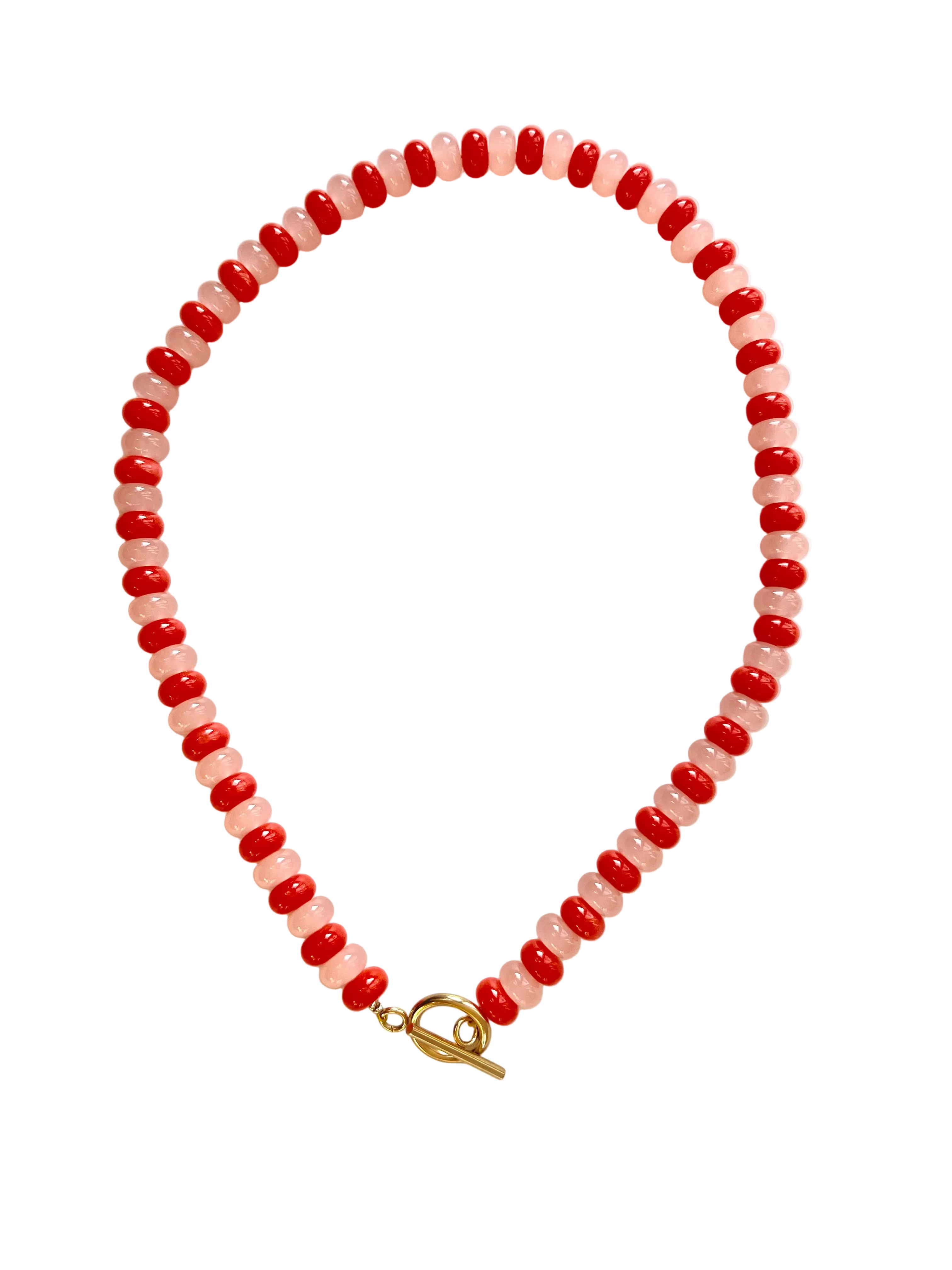 Red & Pink necklace Milou